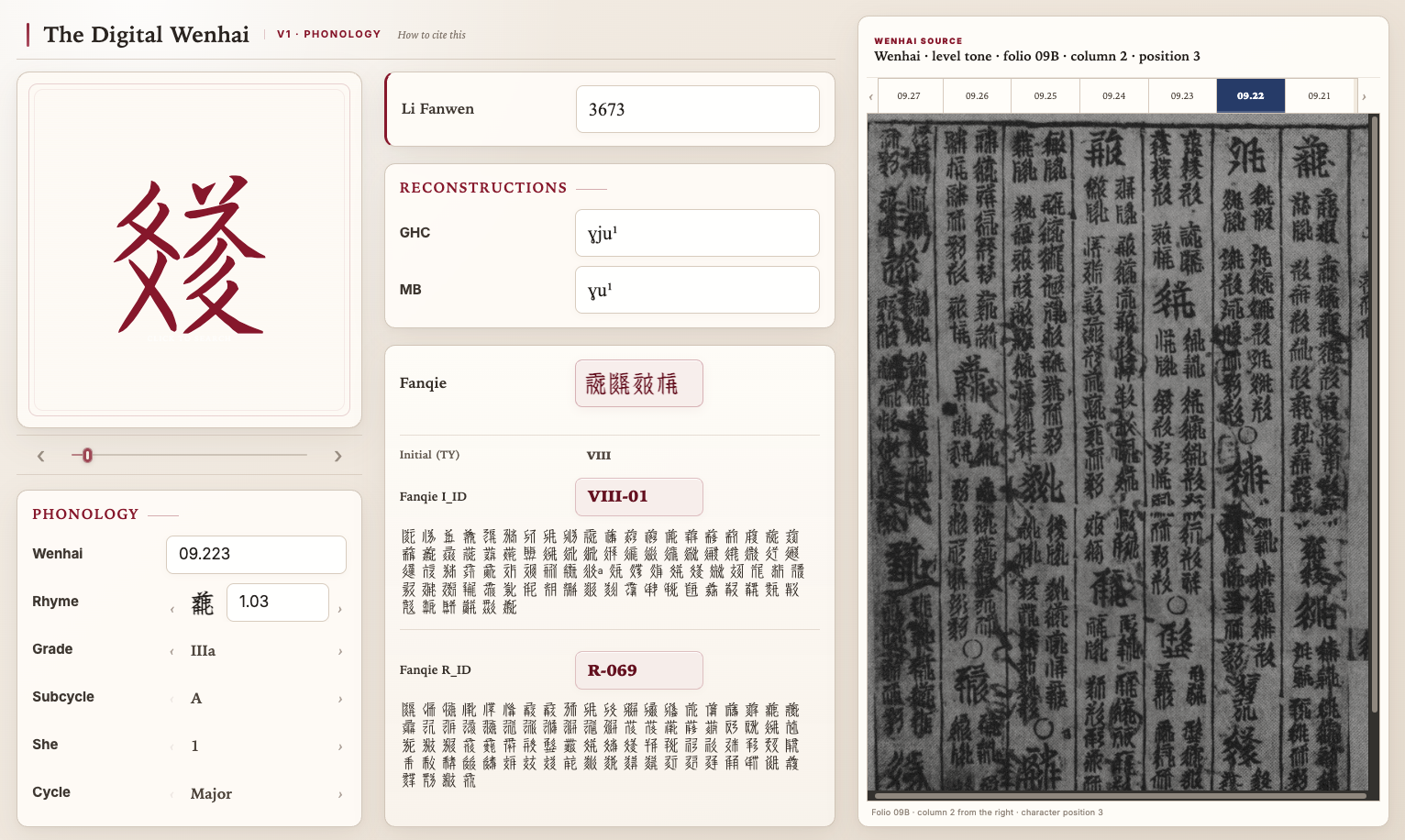 Preview of the Digital Wenhai interface